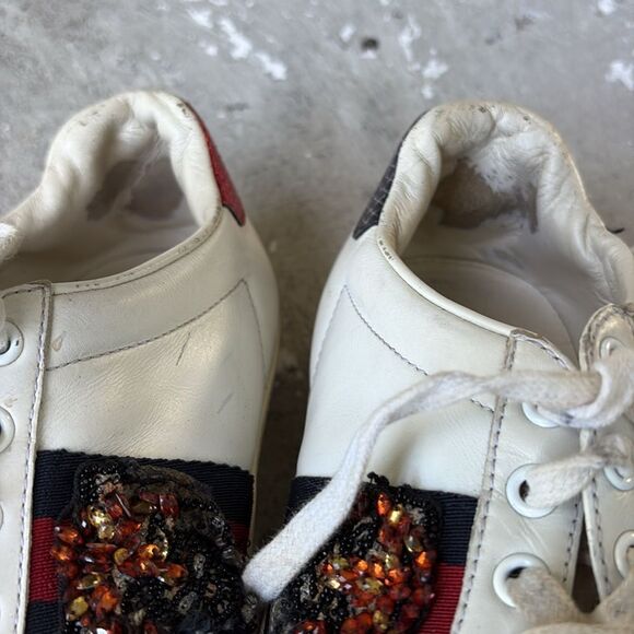 Gucci, distressed ace sneakers - Picture 8 of 11